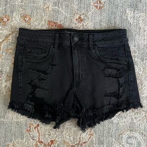 American Eagle Outfitters Black Denim Shorts